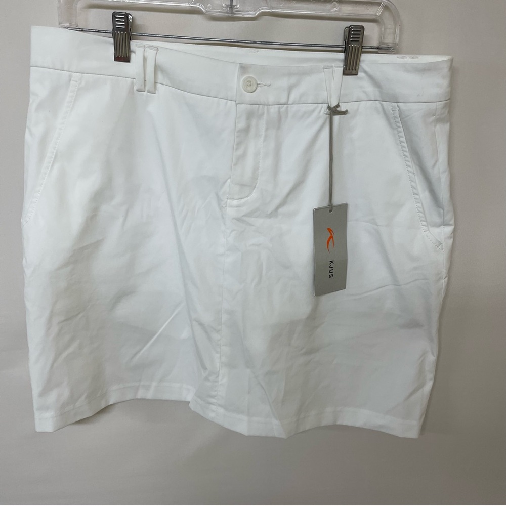 NWT WOMEN'S KJUS IRIS SKORT, SIZE: Xl, COLOR: WHITE